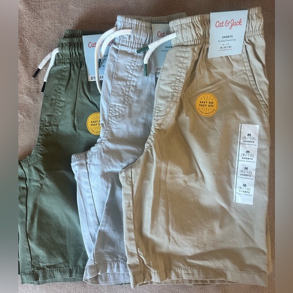 Cat & Jack Other - Cat & Jack Kids Shorts for Boys - Bundle of (3) Green, Gray, Khaki